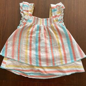 Matilda Jane Dream Chasers Carnival Ride Tunic Size 6 Years Stripes Summer Top